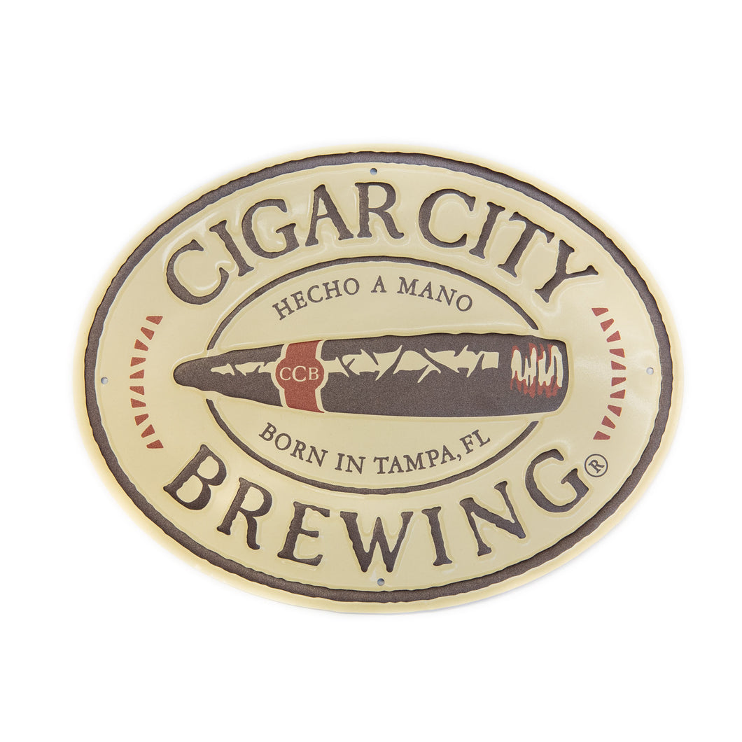 Cigar City Brewing Oval Tin Tacker